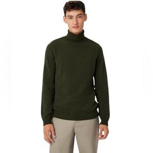 Frank & Oak Men's Olive Turtleneck Sweater